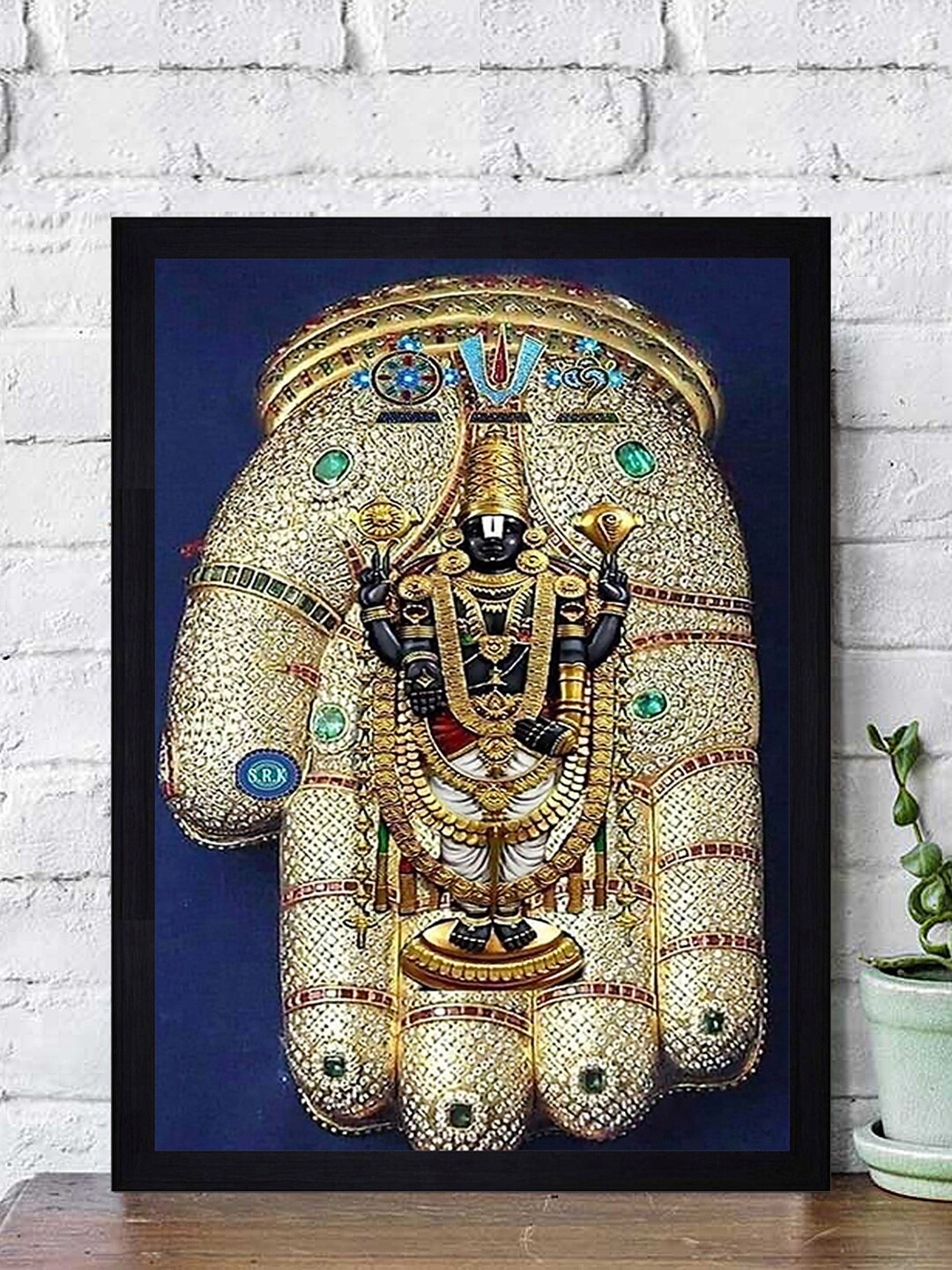 

Gallery99 Multicoloured Tirupati Balaji Framed Paper Wall Art, Multi