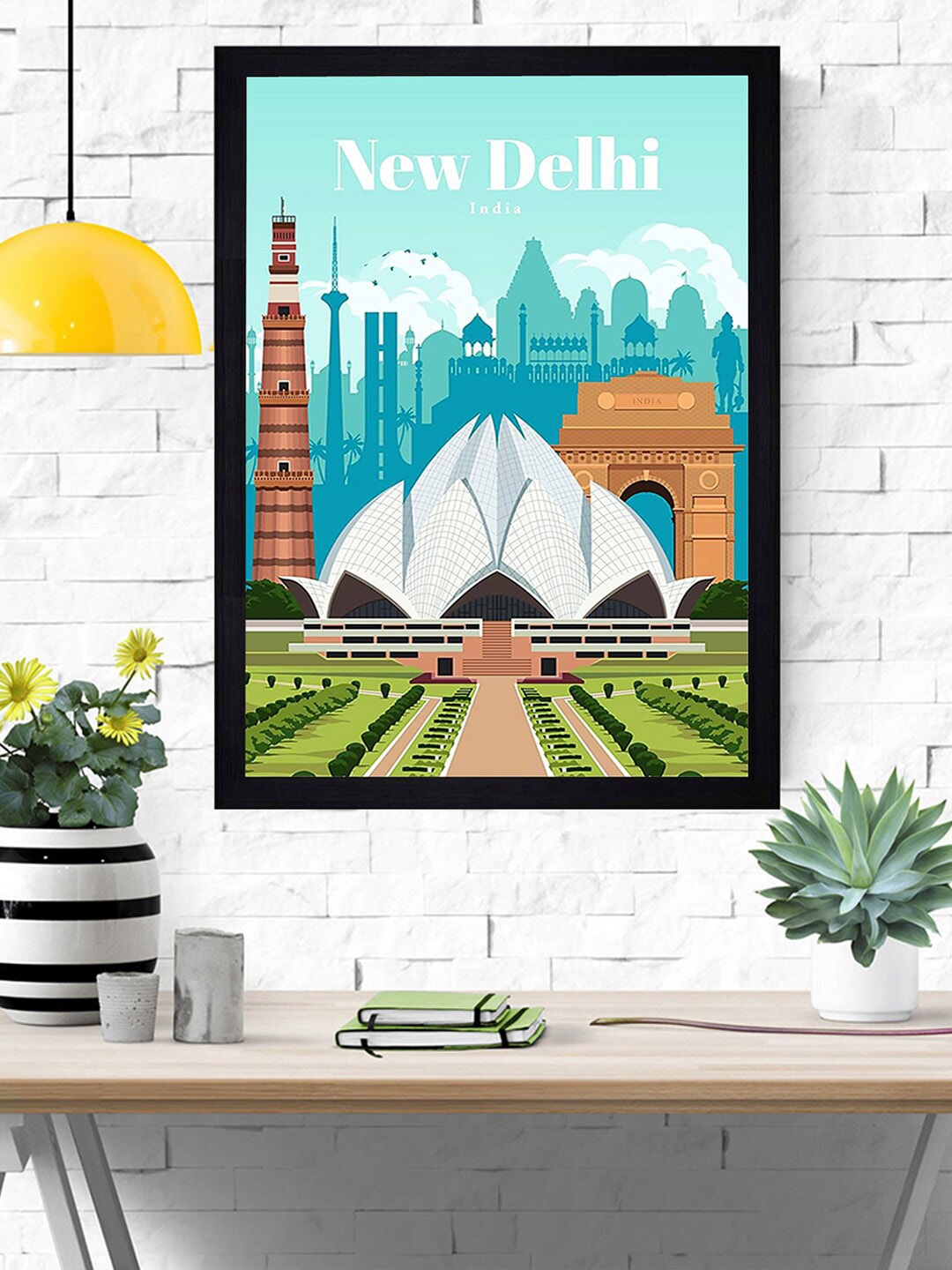 

Gallery99 Multicoloured New Delhi Framed Art Wall Print, Multi