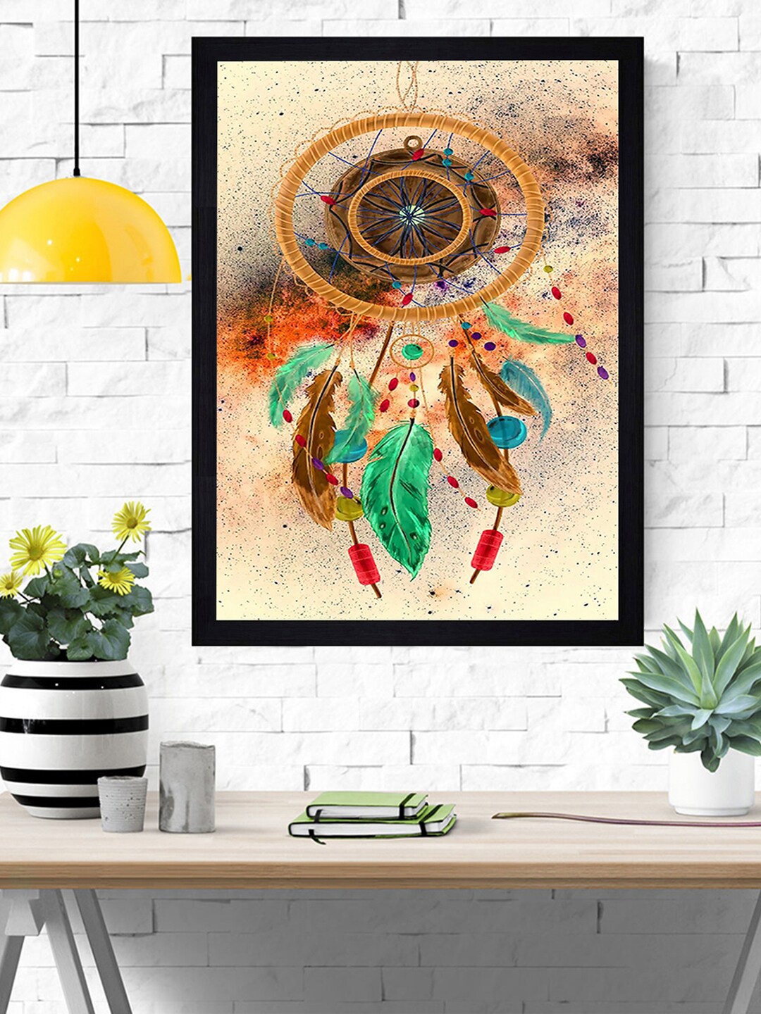 

Gallery99 Abstract Dreamcatcher Texture Paper Framed Art Print, Multi