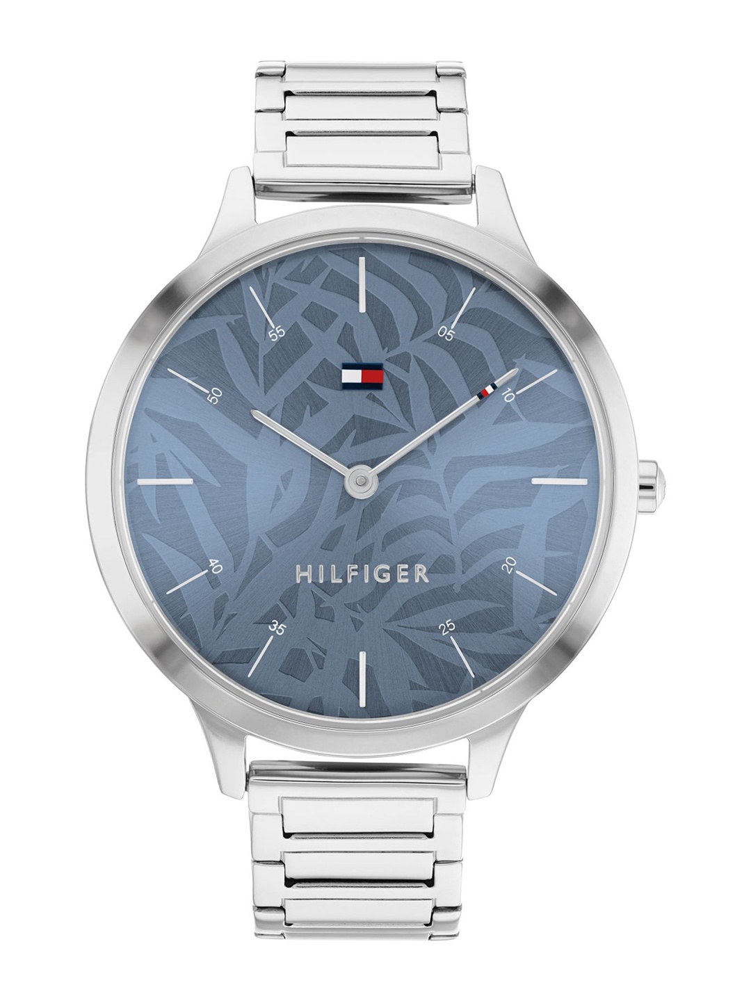 

Tommy Hilfiger Women Dial & Stainless Steel Bracelet Style Straps Analogue Watch TH1782496, Blue