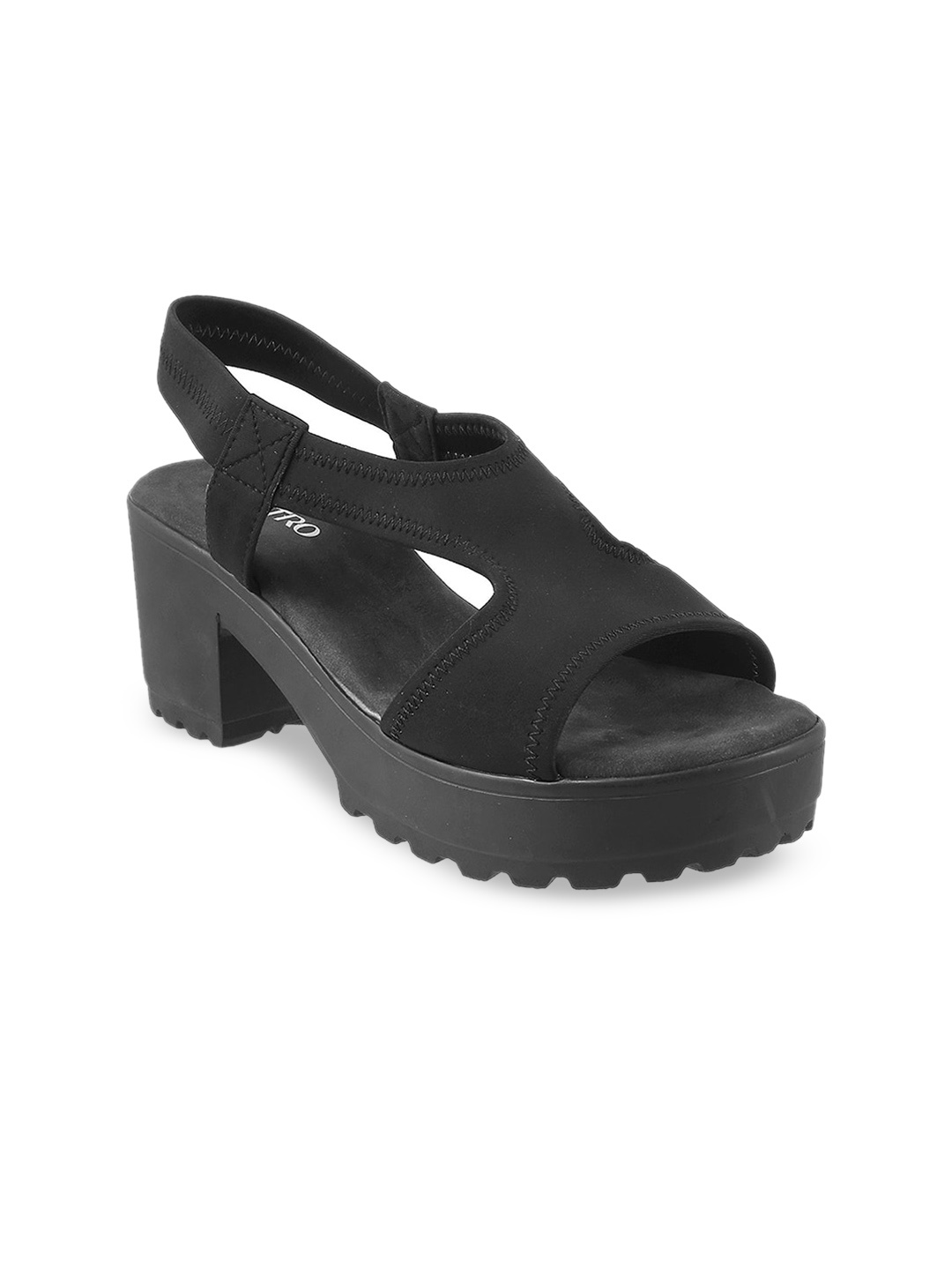 

Metro Black Solid Flatforms