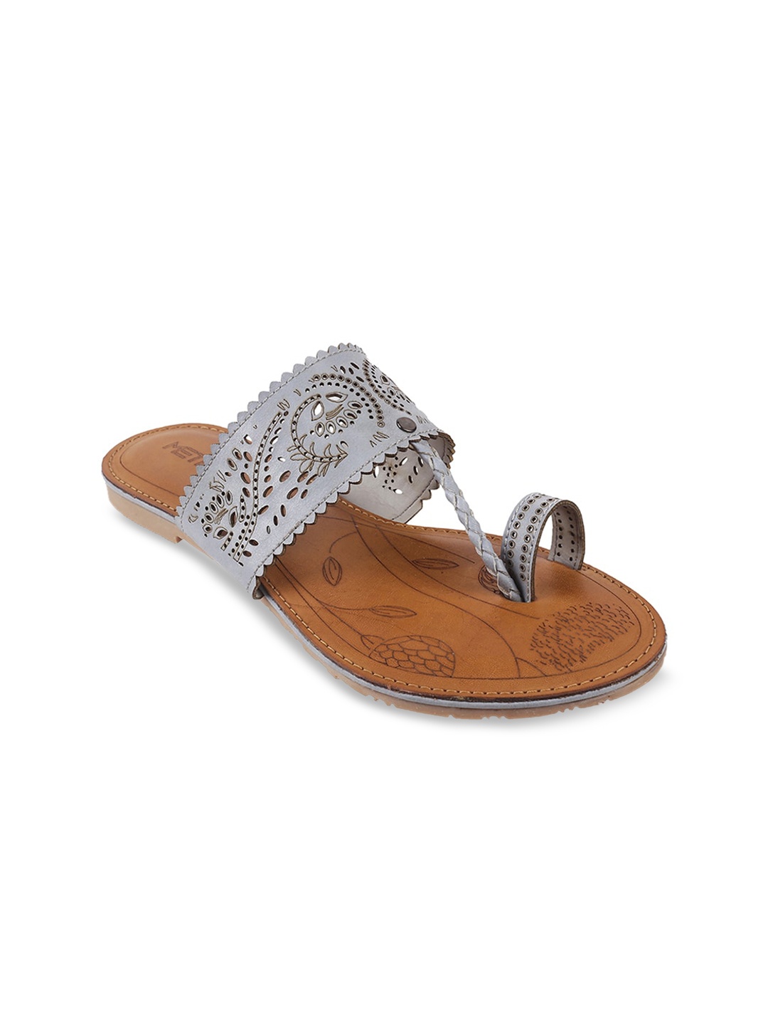 

Metro Women Grey Textured Flats