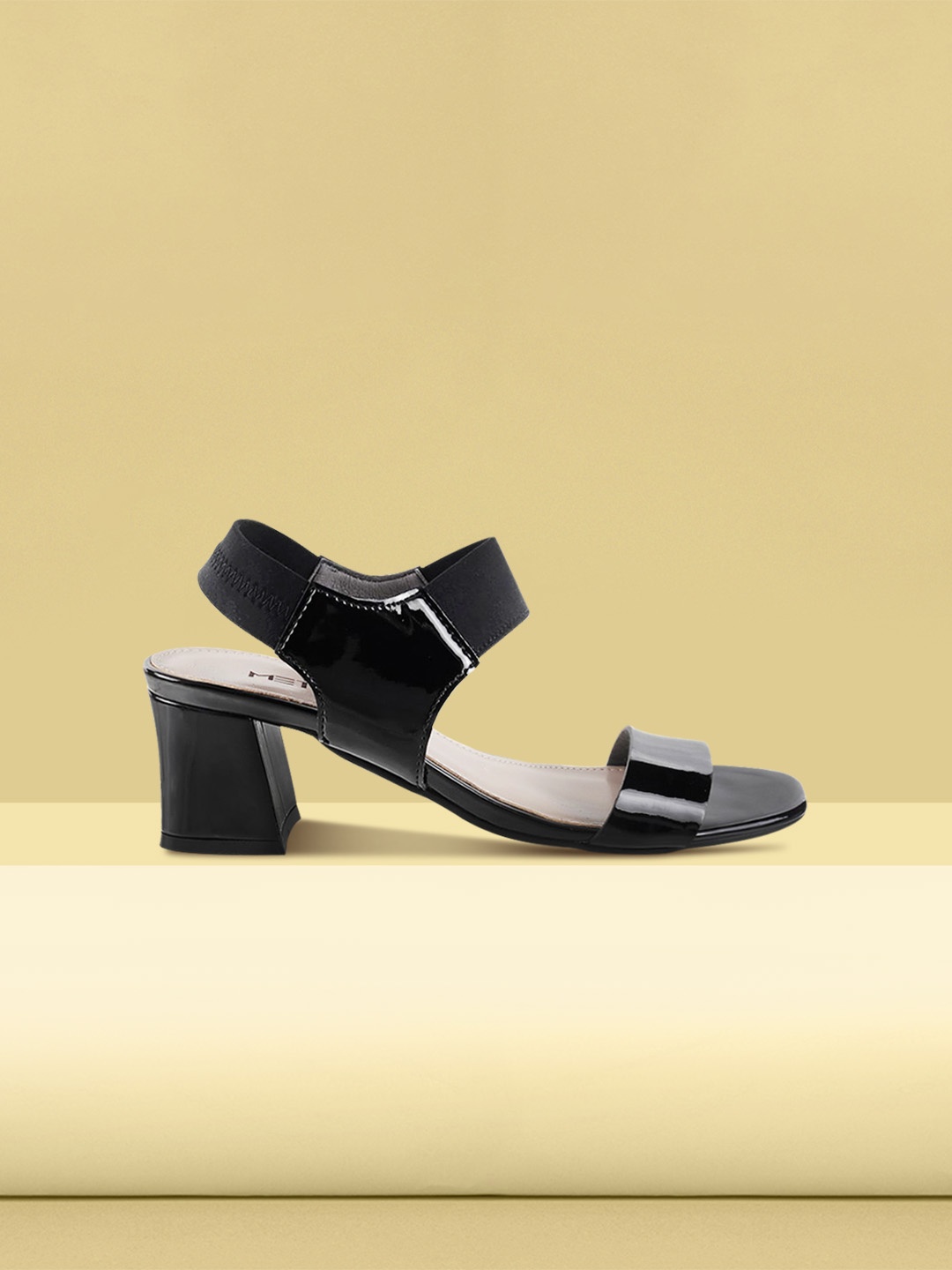 

Metro Black Block Sandals