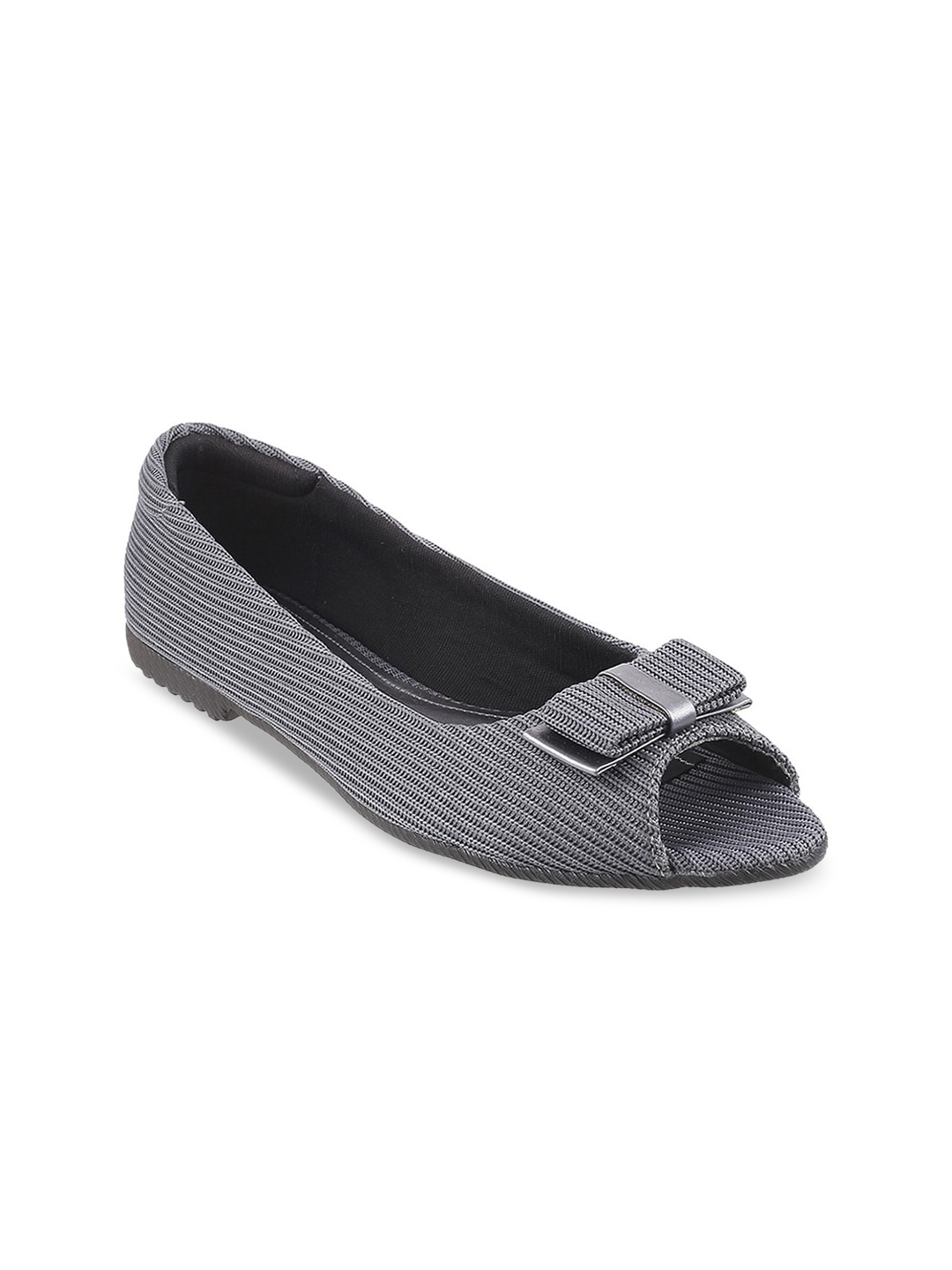 

Metro Women Grey Ballerinas with Bows