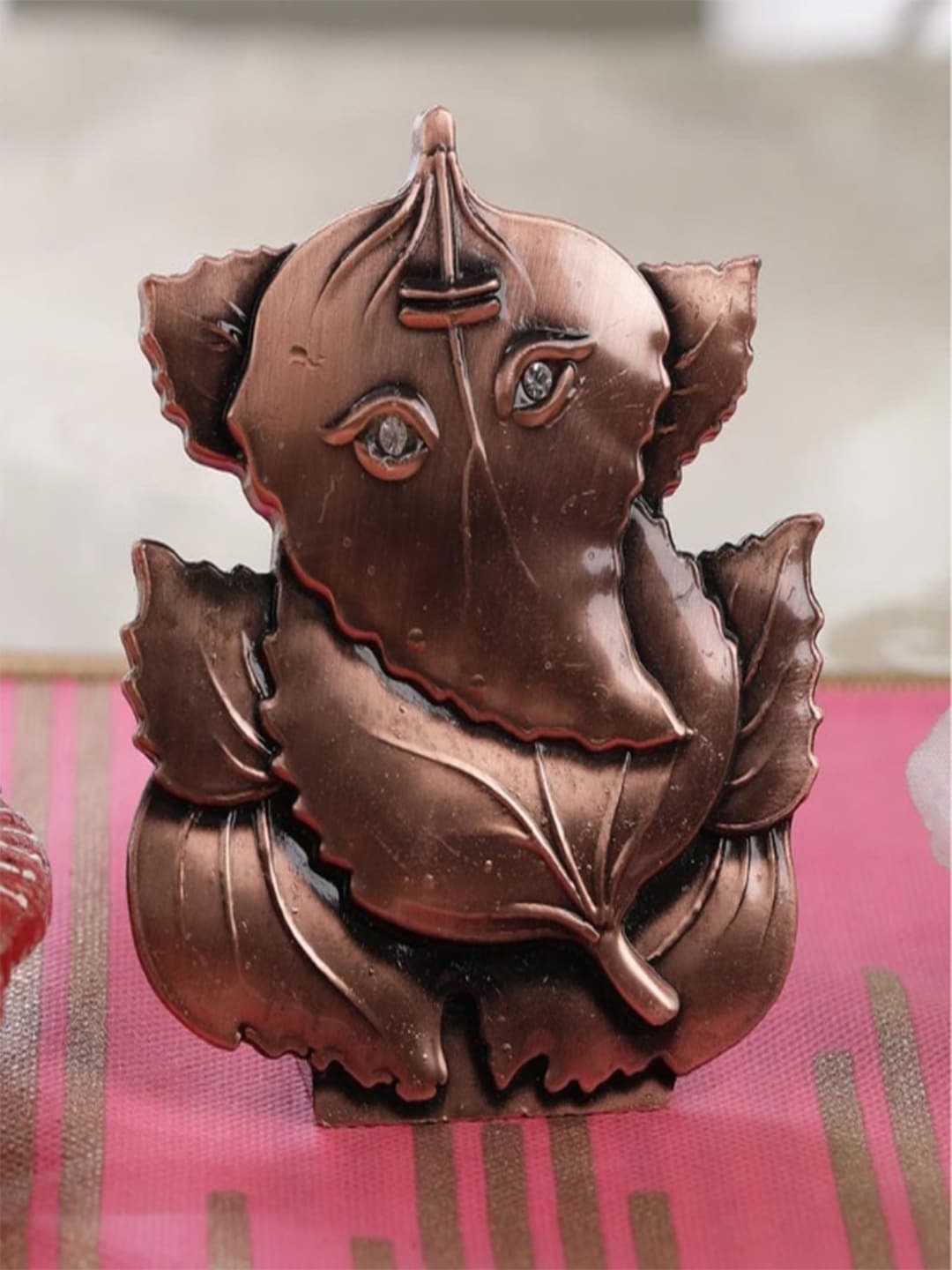 

Gallery99 Bronze-colored Hand painted Lord Ganpati Idol Show pieces