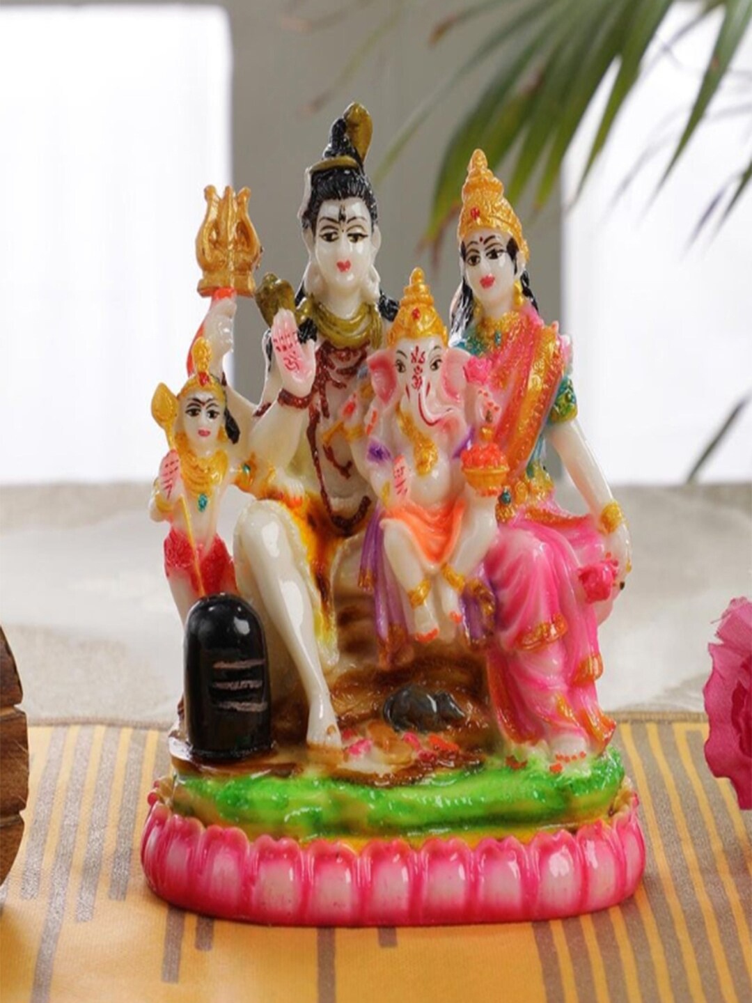 

Gallery99 Multi Coloured Handpainted Shiva Decorative Showpiece Idol