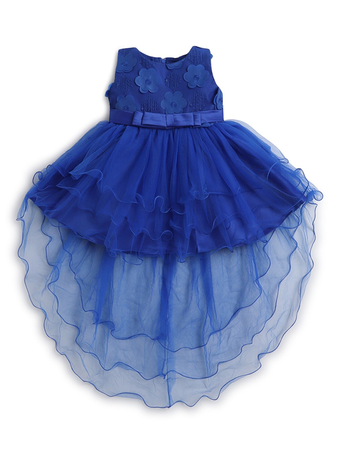 

Hopscotch Girls Blue Applique Dress