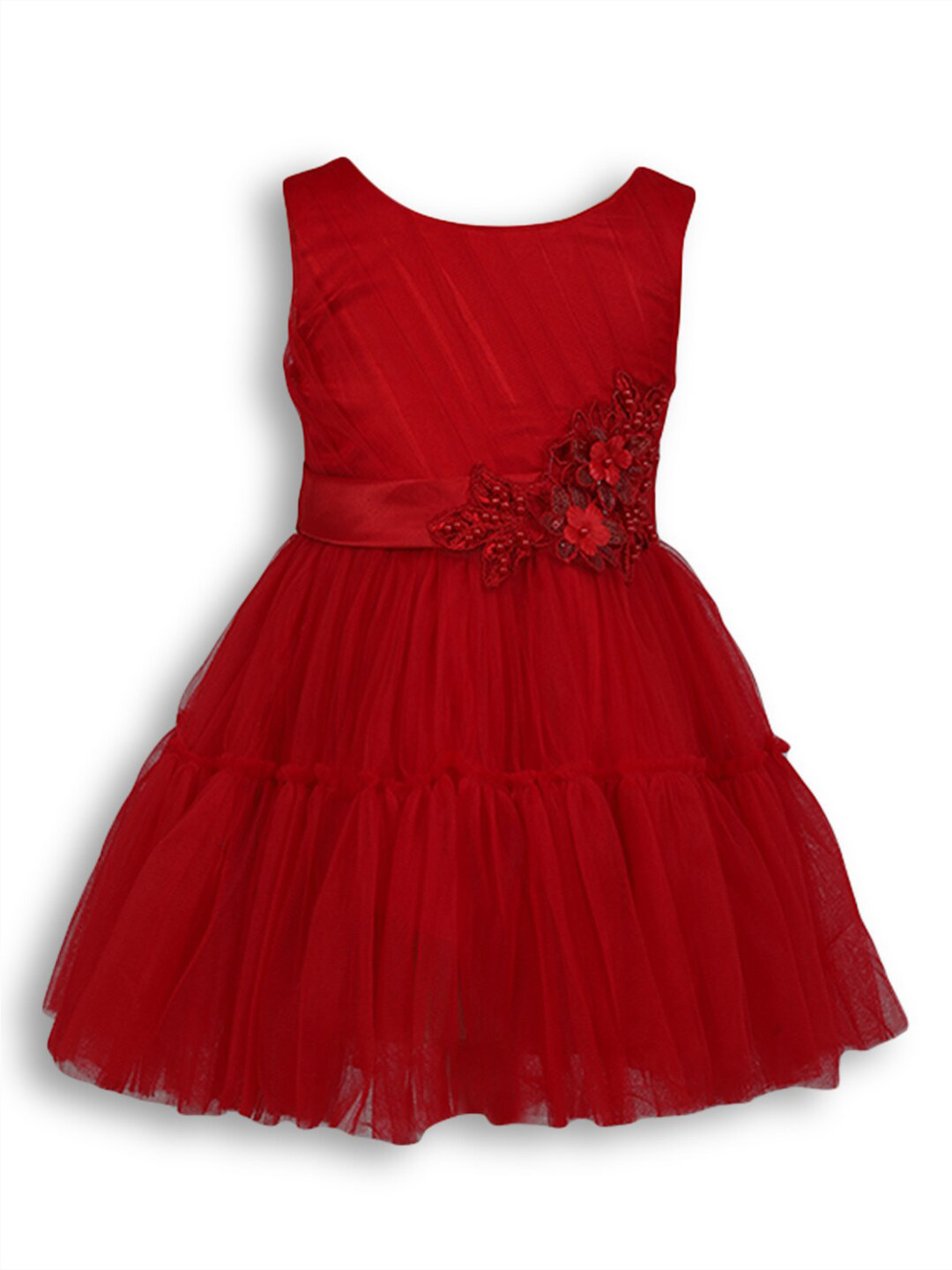 

Hopscotch Girls Red Fit & Flare Party Dress