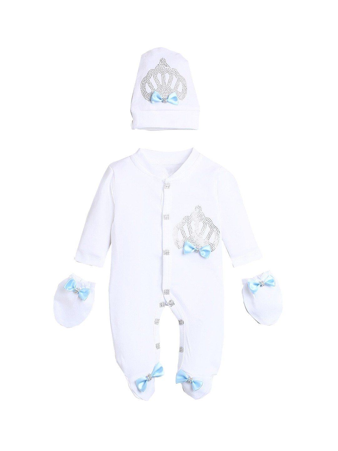 

Hopscotch White Solid Bodysuit