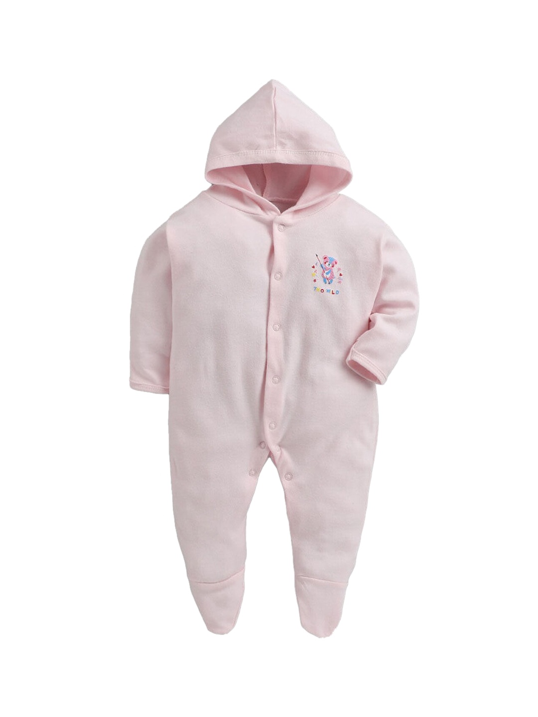 

Hopscotch Girls Pink Printed Bodysuit