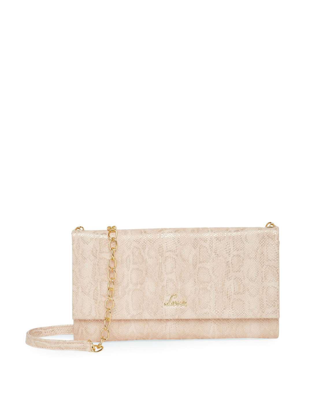 

Lavie Kindle Pink Textured Structured Sling Bag