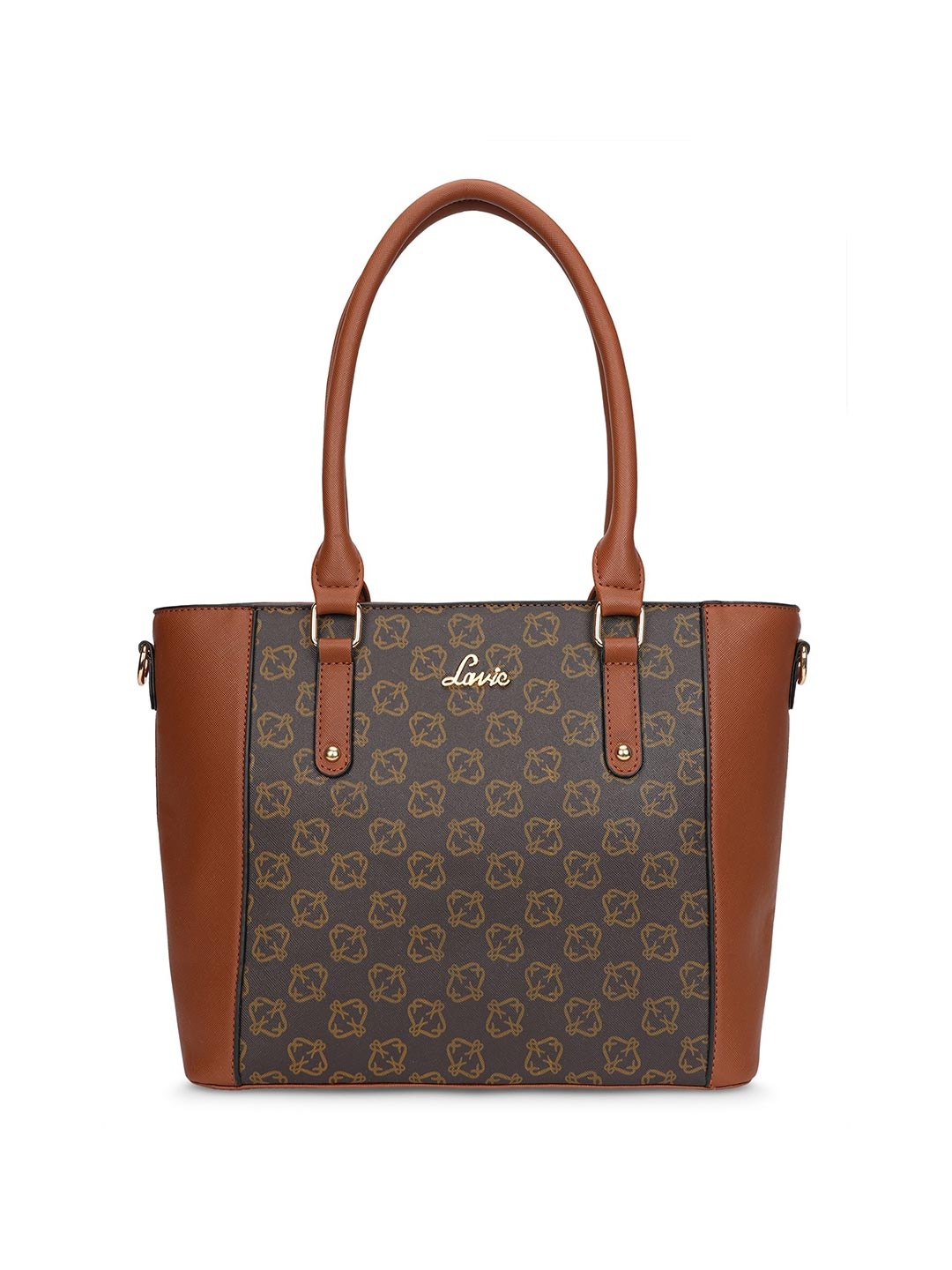 

Lavie Mono Horsy Women Brown Printed PU Structured Shoulder Bag