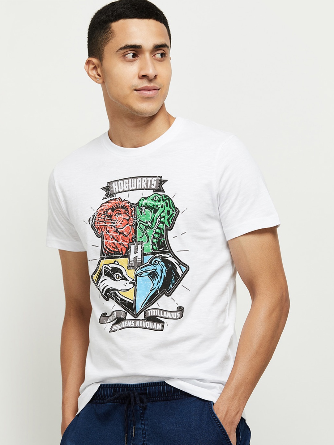 max Men White Arsenal Derrick Rose Printed T-shirt