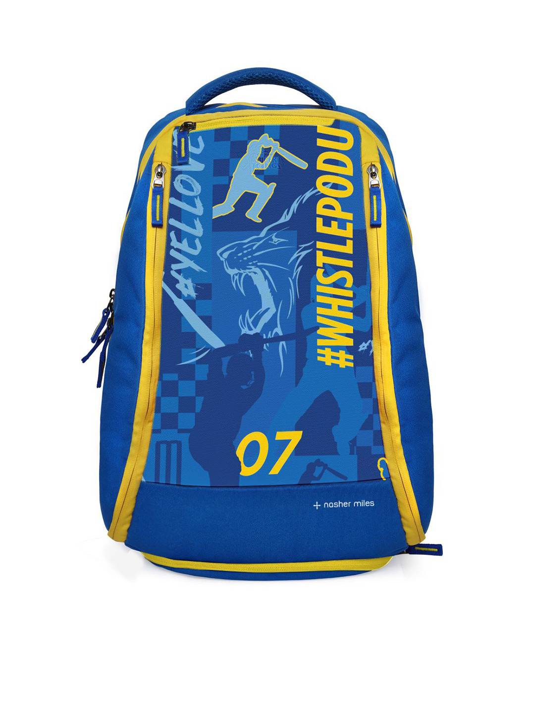 

Nasher Miles Unisex Blue & Yellow Backpack with Shoe Pocket 35 Litres