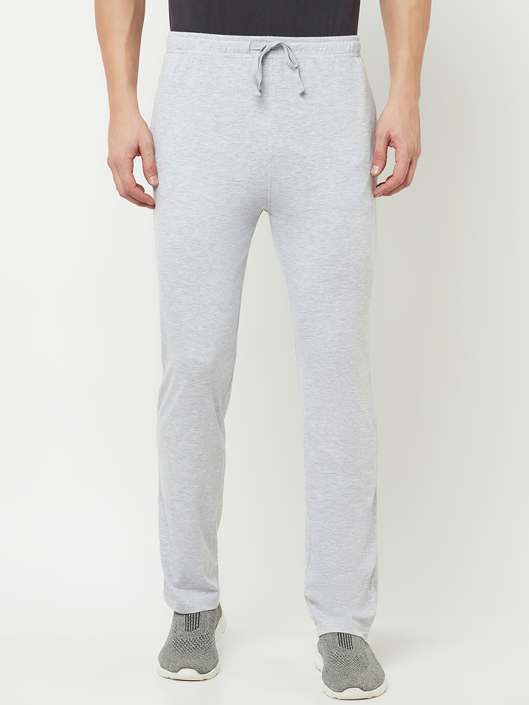 

Octave Men Grey Solid Cotton Track Pants