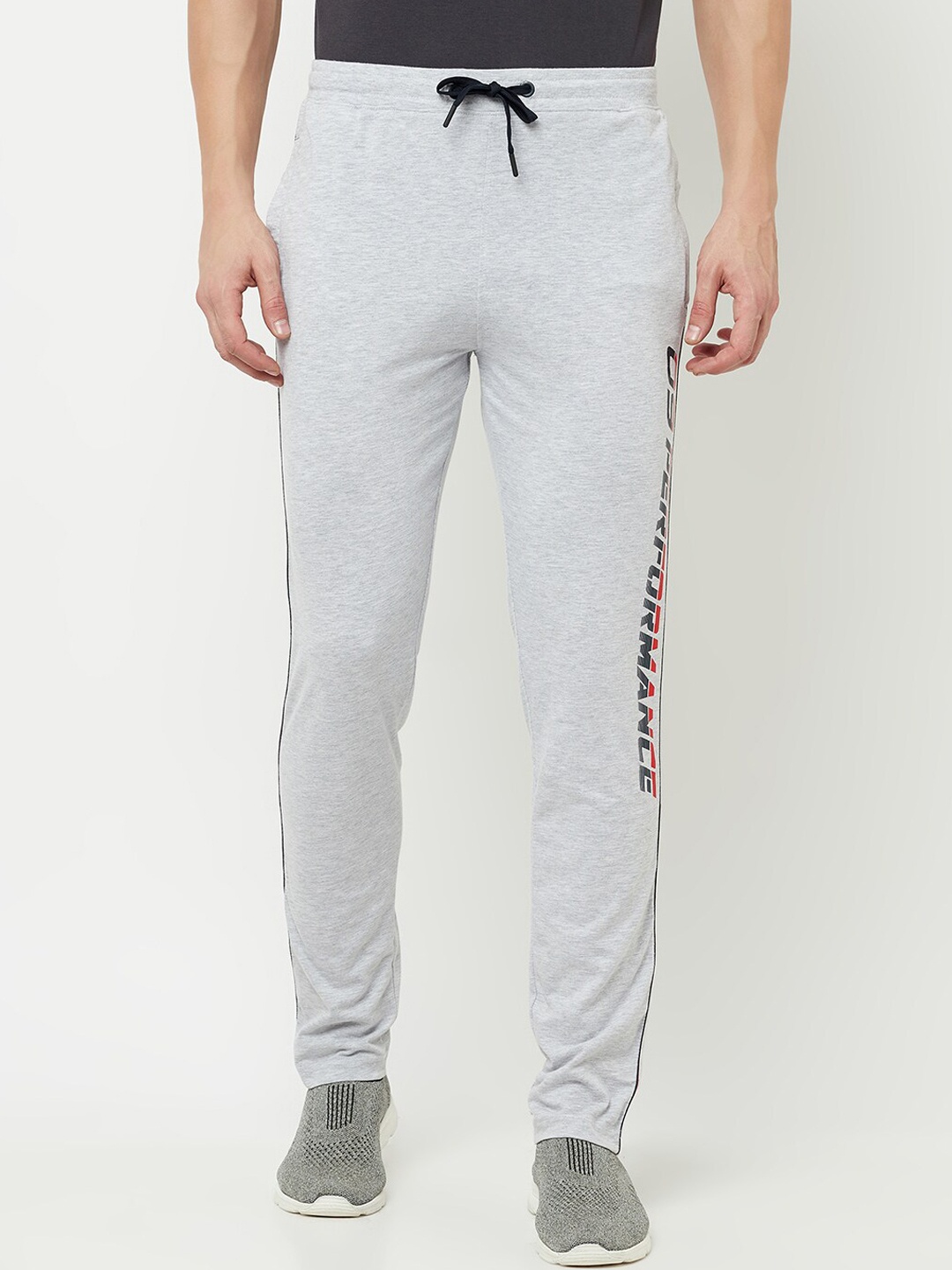 

Octave Men Grey Solid Cotton Track Pants