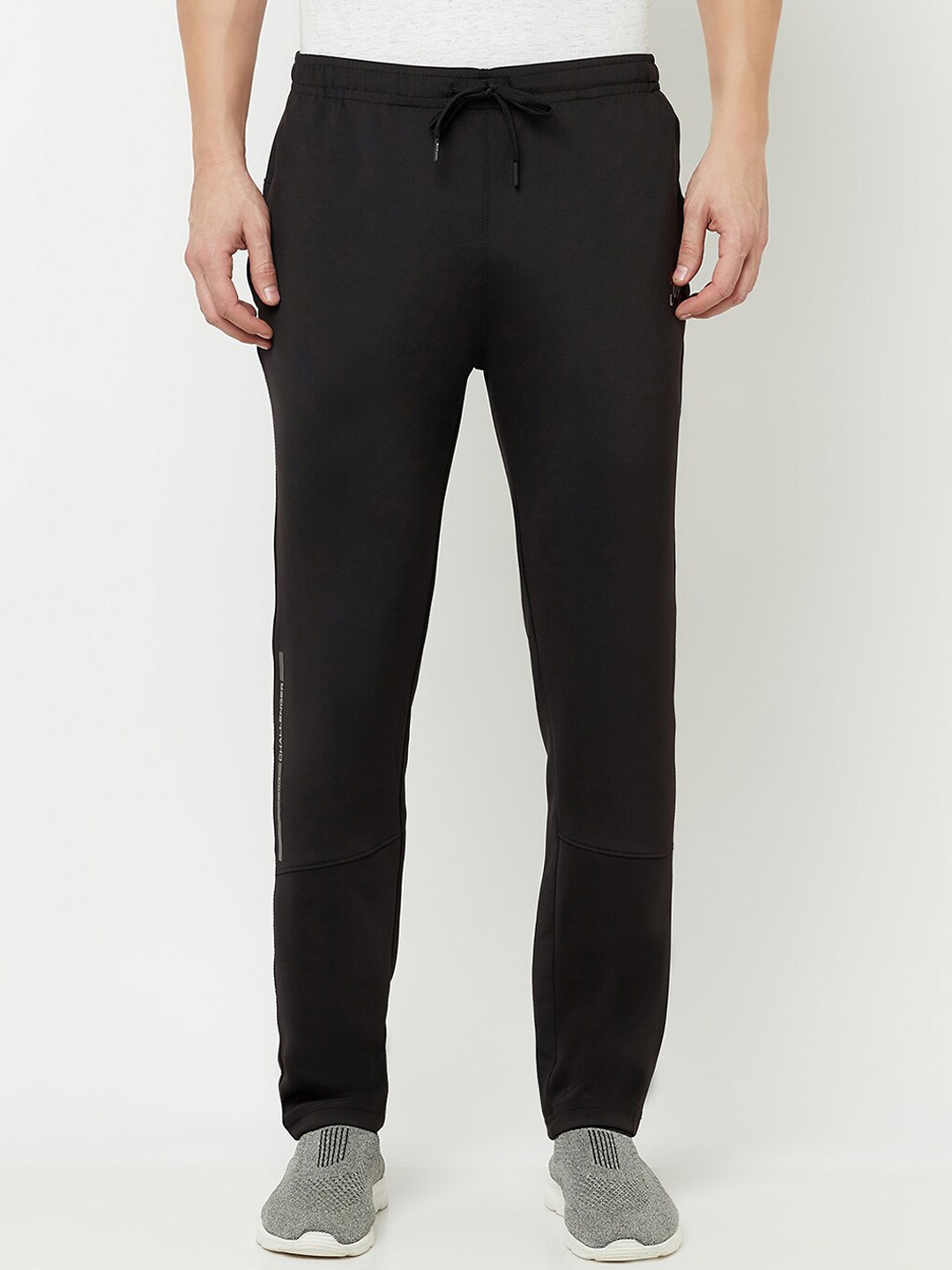 

Octave Men Black Solid Cotton Track Pants