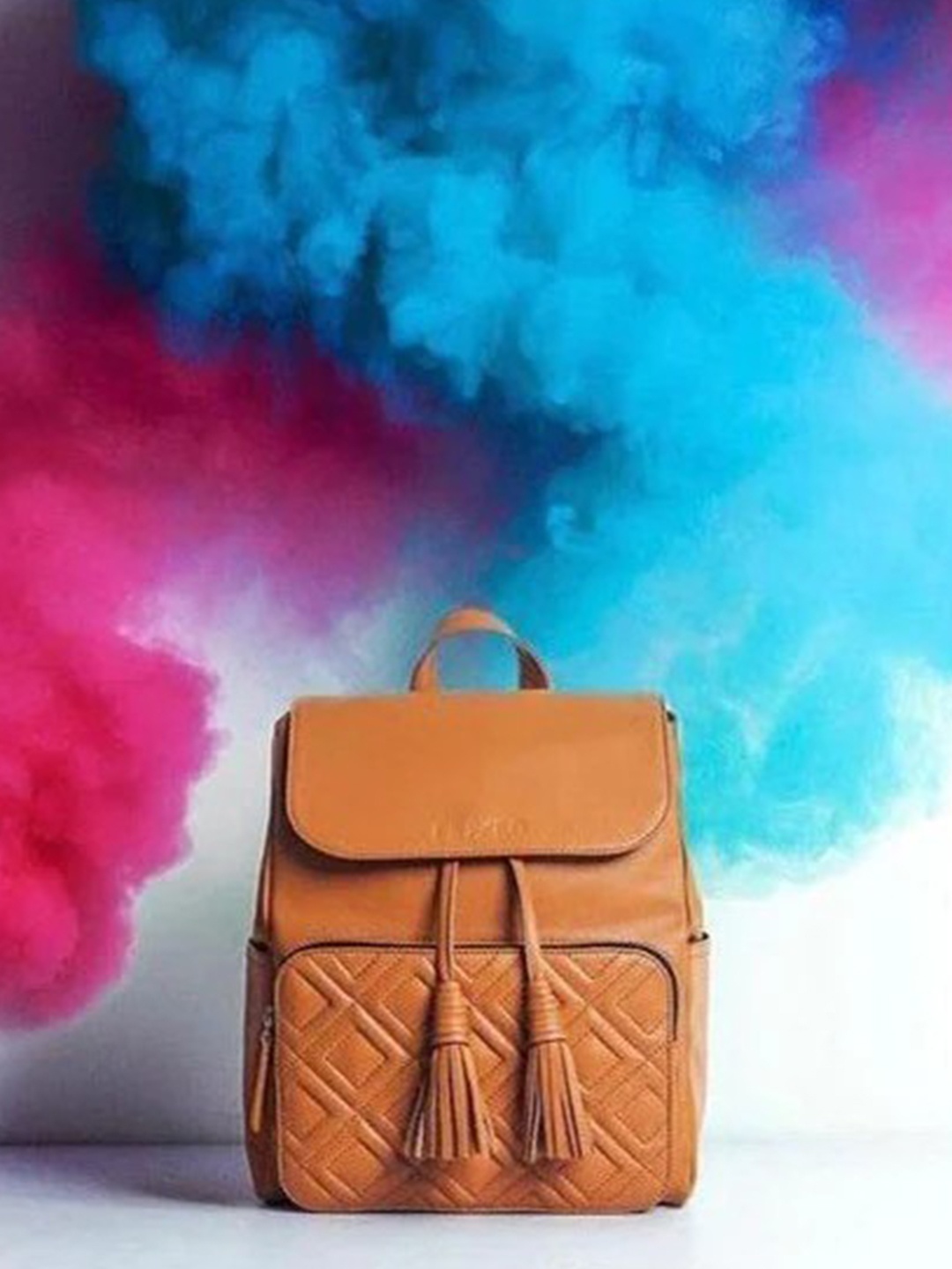 

PERKED Unisex Camel Brown Backpack
