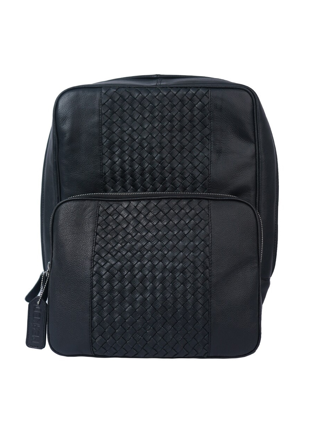 

PERKED Black Woven Design Backpack