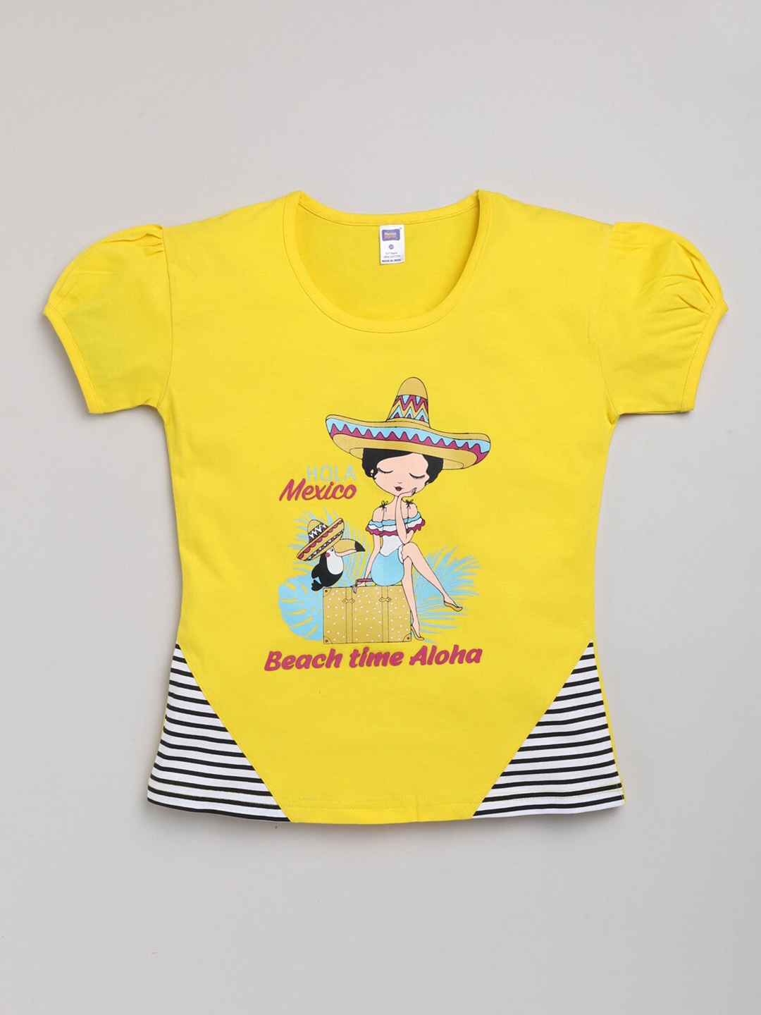 

Nottie Planet Women Yellow Pure Cotton Printed