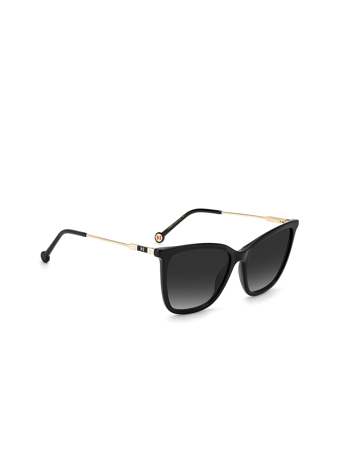 

Carolina Herrera Women Grey Lens & Black Cat Eye Sunglasses with UV Protected Lens