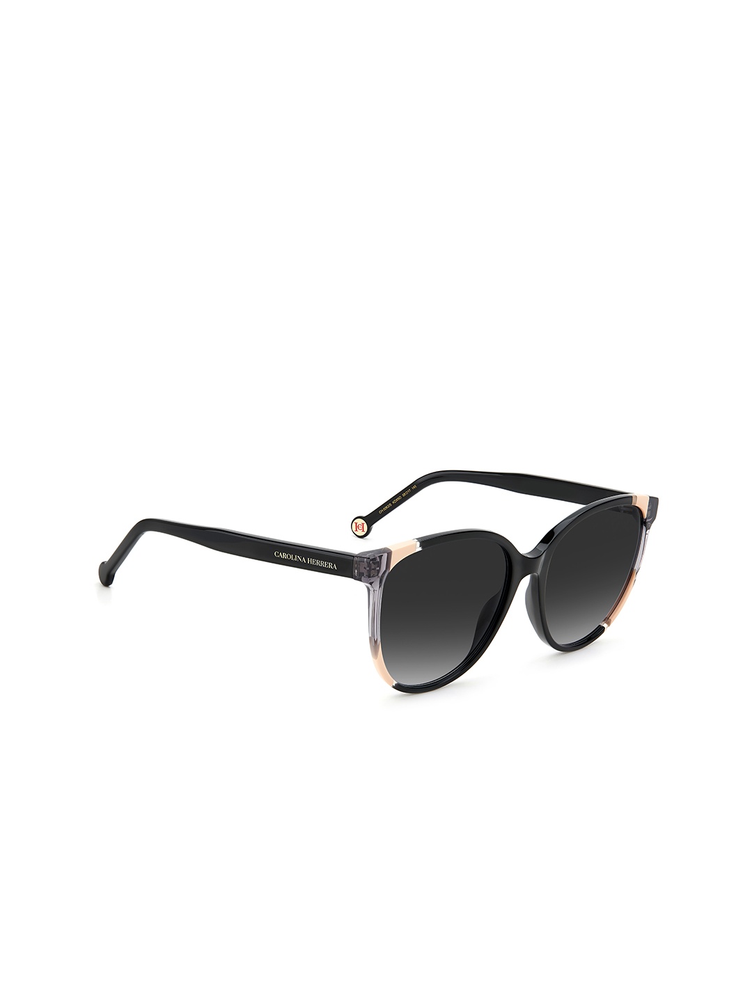 

Carolina Herrera Women Grey Lens & Black Round Sunglasses 204999KDX589O