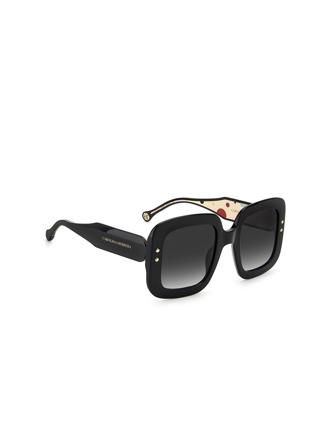 

Carolina Herrera Grey Lens & Black Square Sunglasses with UV Protected Lens 204974807529O