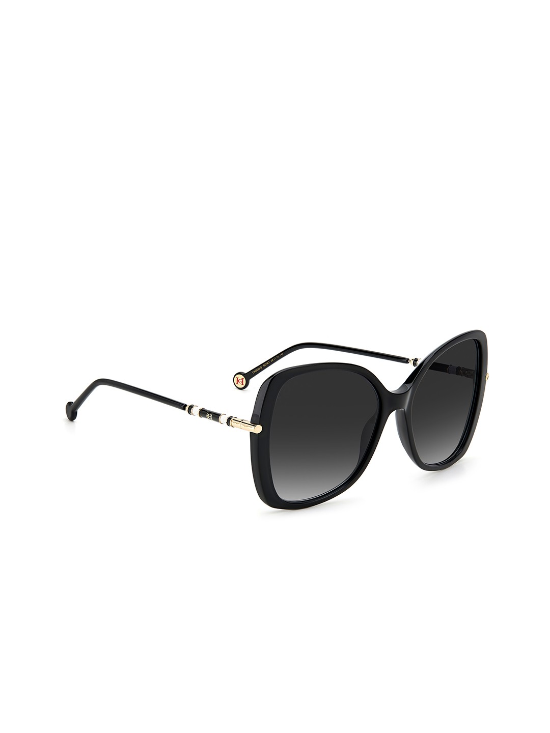 

Carolina Herrera Grey Lens & Black Square Sunglasses with UV Protected Lens 205047807589O