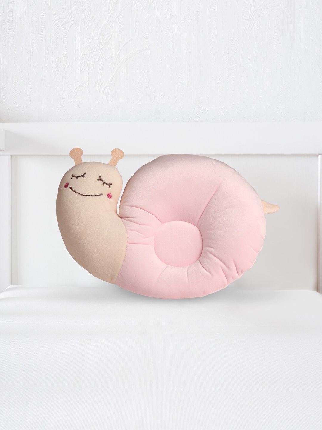 

Baby Moo Pink Snail-Shaped Baby Pillow
