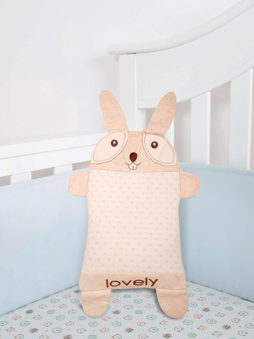 

Baby Moo Kids Cream-Colored Rabbit Cotton Baby Pillow