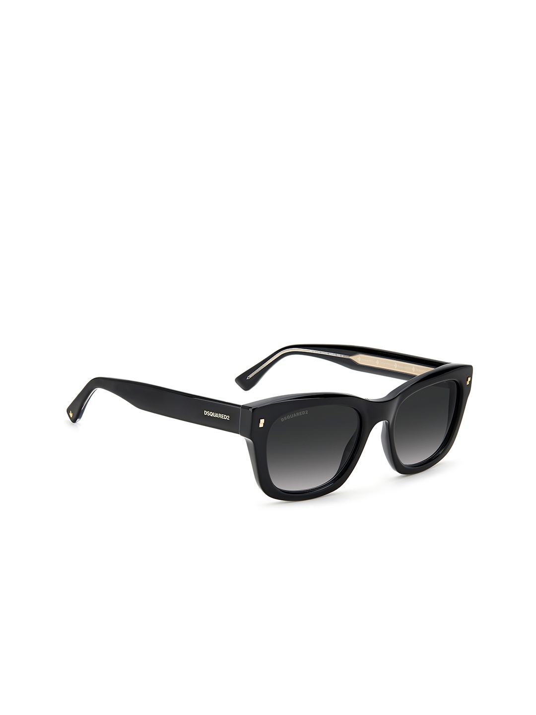 

Dsquared2 Men Grey Lens & Black Wayfarer Sunglasses with UV Protected Lens
