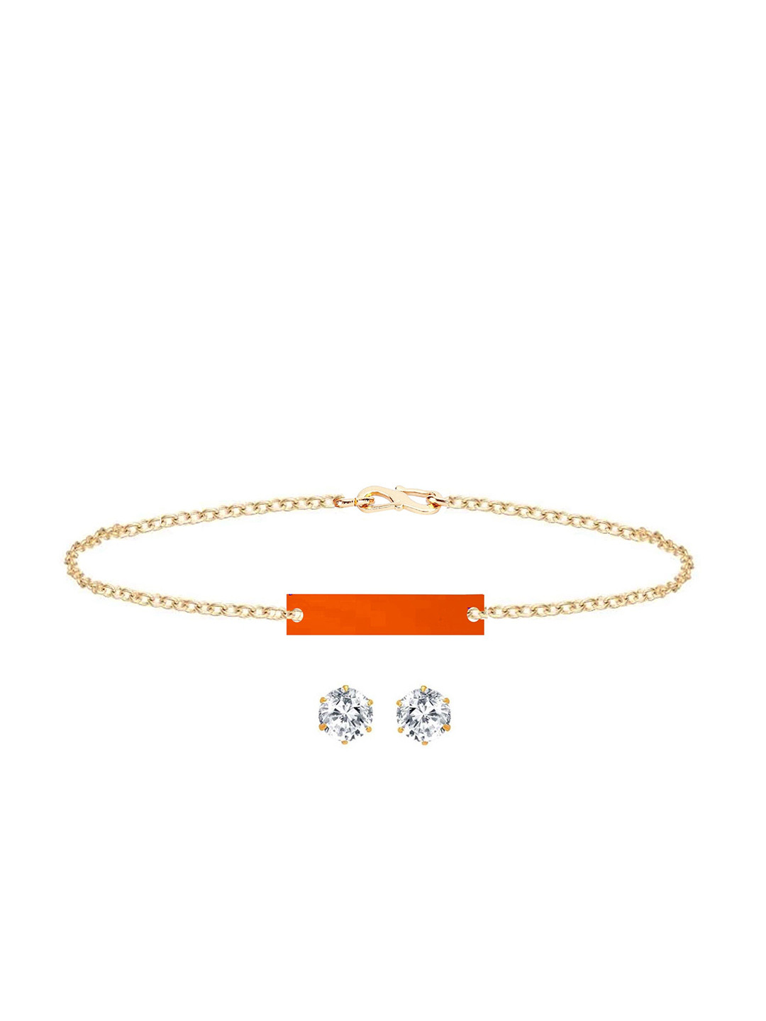 

Goldnera Women Gold Plated Stone Studded Jewellery Set, Red
