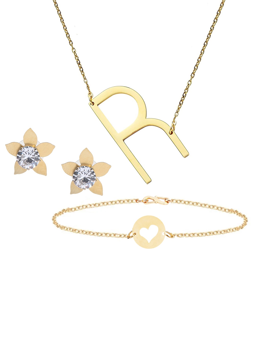 

Goldnera Women Gold Jewellery Set