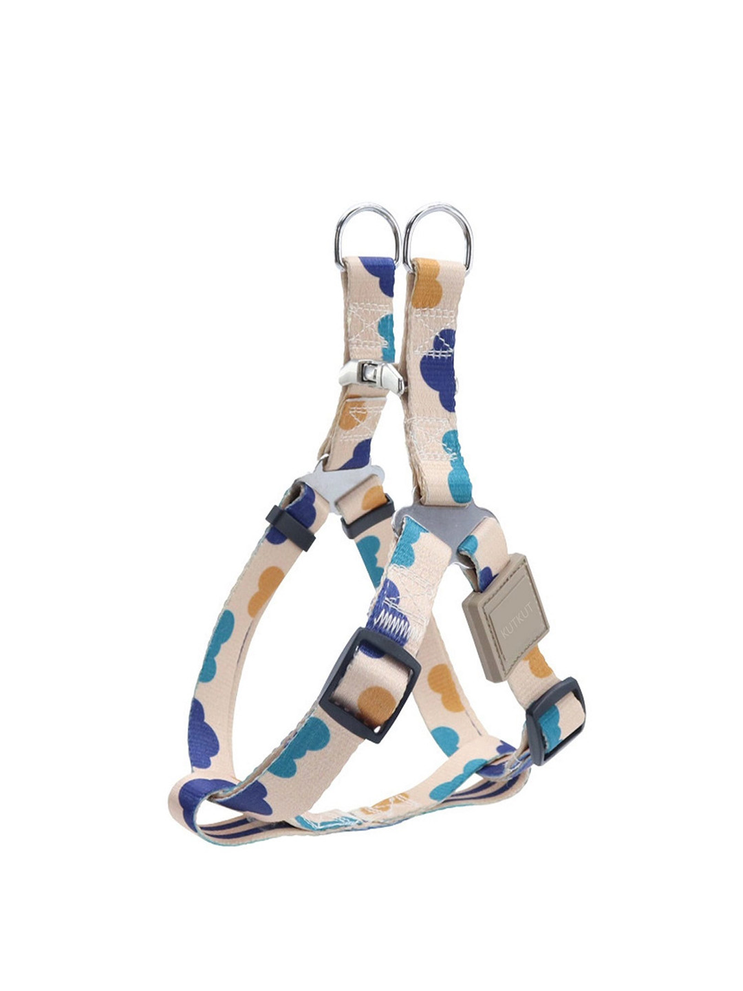 

PAWCHIE Unisex Beige & Blue Step-in Dog Harnesses