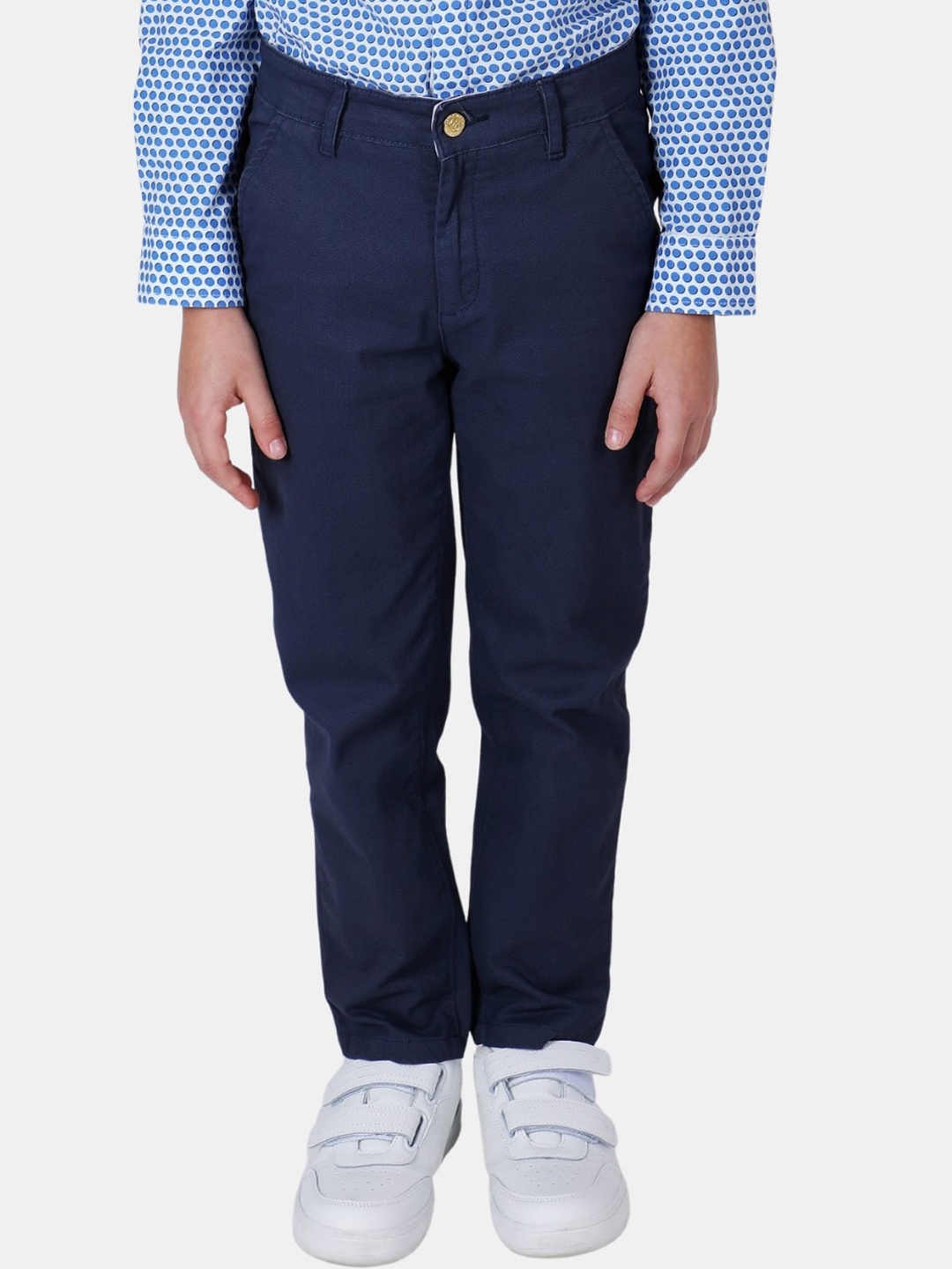 

One Friday Boys Navy Blue Relaxed Chinos Trousers