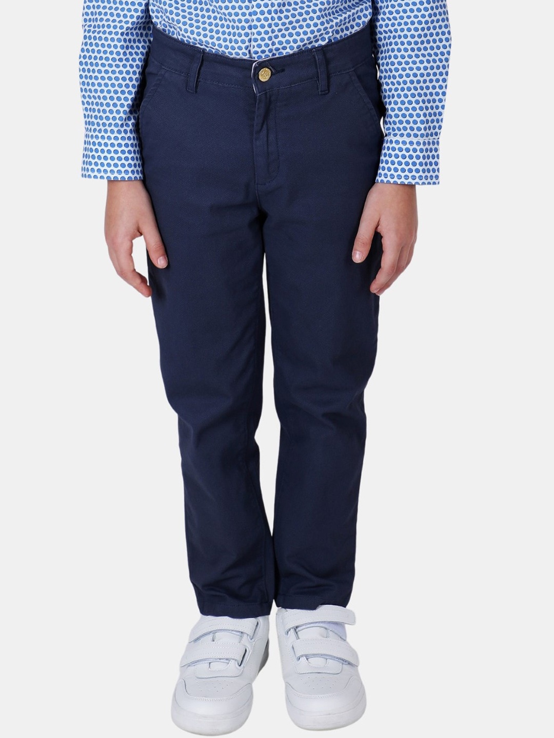 

One Friday Boys Navy Blue Relaxed Chinos Trousers