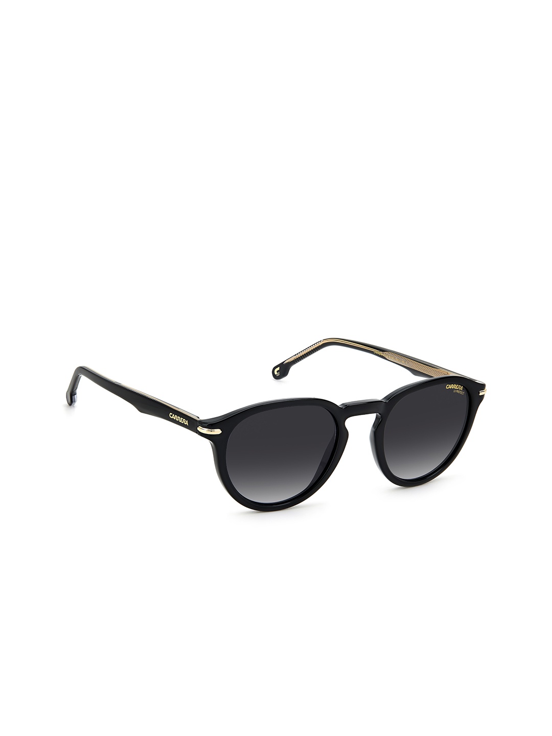 

Carrera Men Grey Lens & Black Round Sunglasses with UV Protected Lens