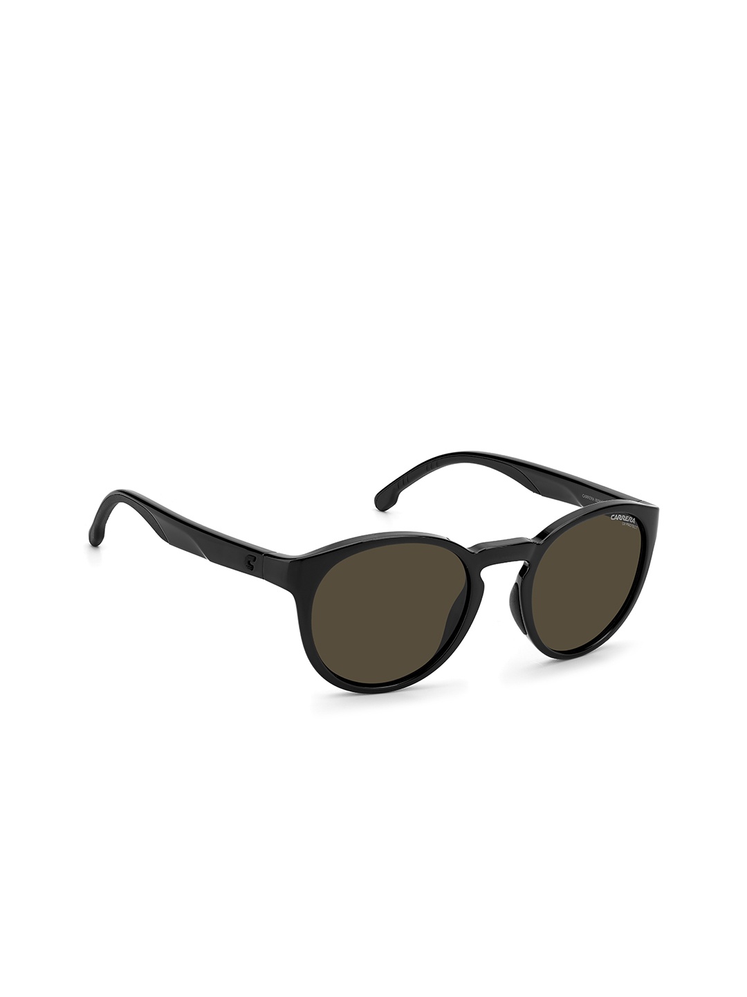 

Carrera Men Brown Lens & Black Round Sunglasses with UV Protected Lens