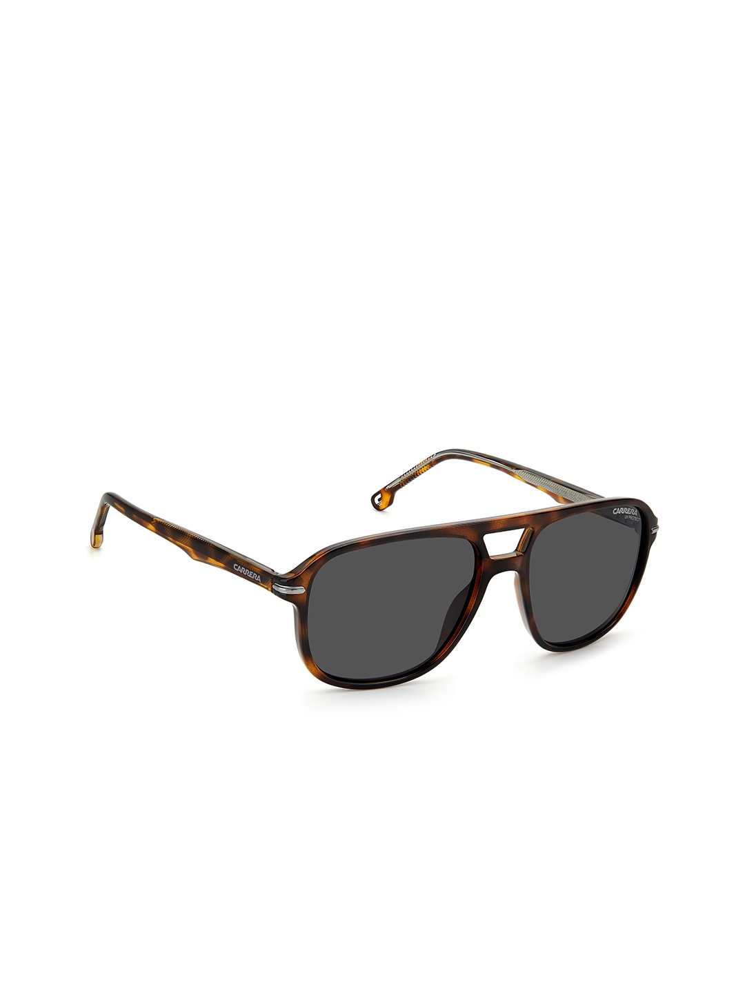 

Carrera Men Grey & Brown Rectangular Sunglasses