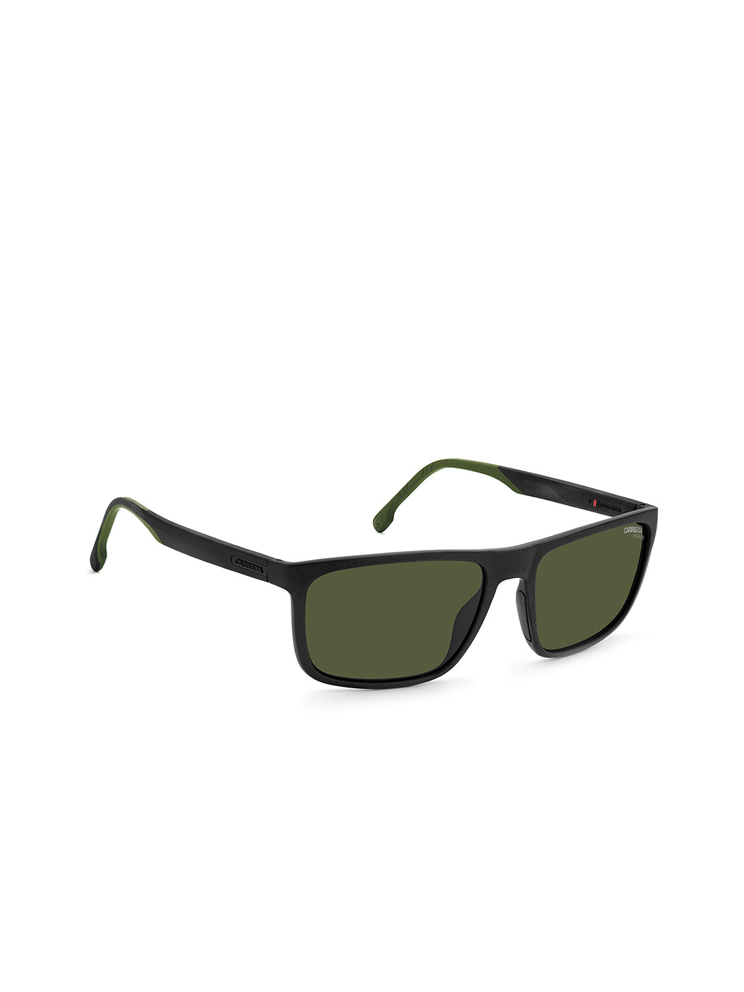 

Carrera Men Green Lens & Black Rectangle Sunglasses with Polarised and UV Protected Lens