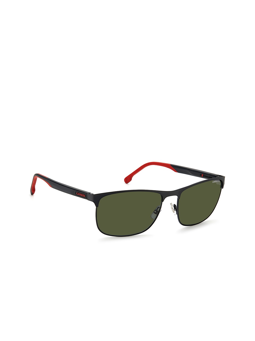 

Carrera Men Green Lens & Black Rectangle Sunglass Polarised and UV Protected 20484000360UC