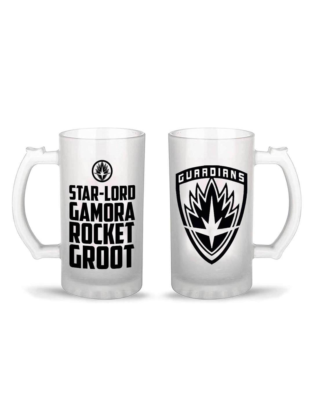 

macmerise White & Black Printed Plastic Transparent Mug