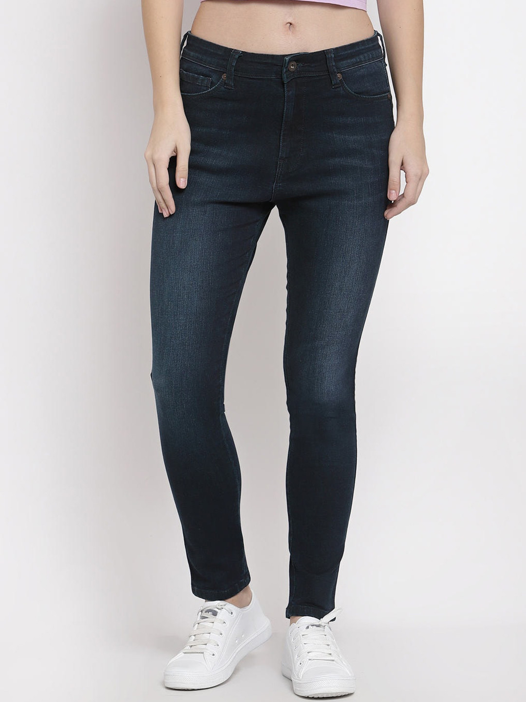 

Pepe Jeans Women Green Skinny Fit High-Rise Light Fade Jeans