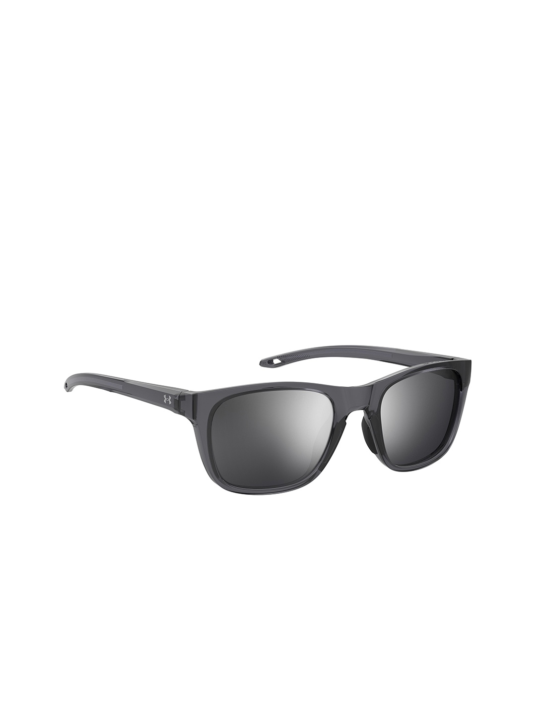 

UNDER ARMOUR Unisex Mirrored Lens & Silver-Toned Rectangle Sunglasses 204183KB754T4