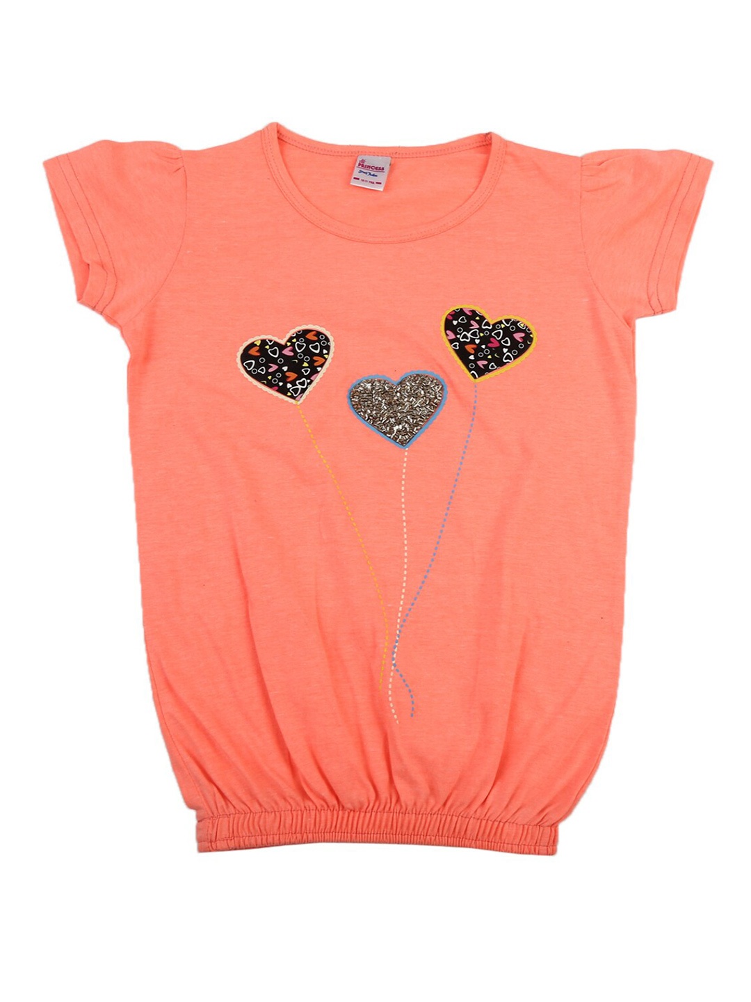 

V-Mart Girls Coral Cotton T-shirt