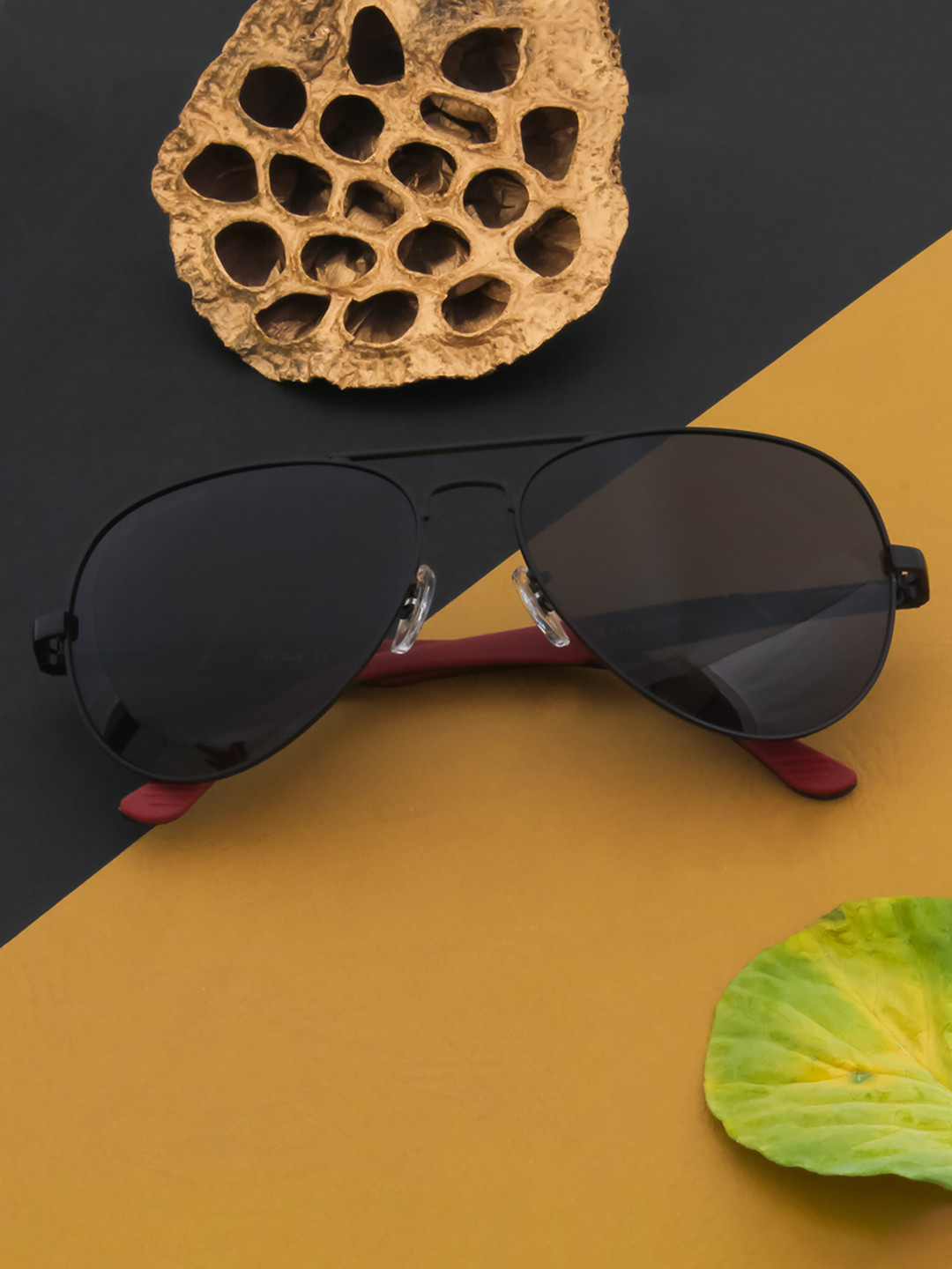 

Ted Smith Grey Aviator Sunglasses with UV Protected Lens