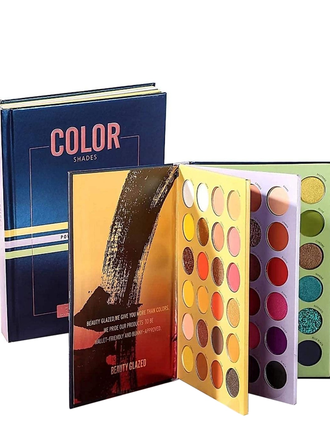 

BEAUTY GLAZED Color Shades Book 72 Color Eyeshadow Palette, Multi