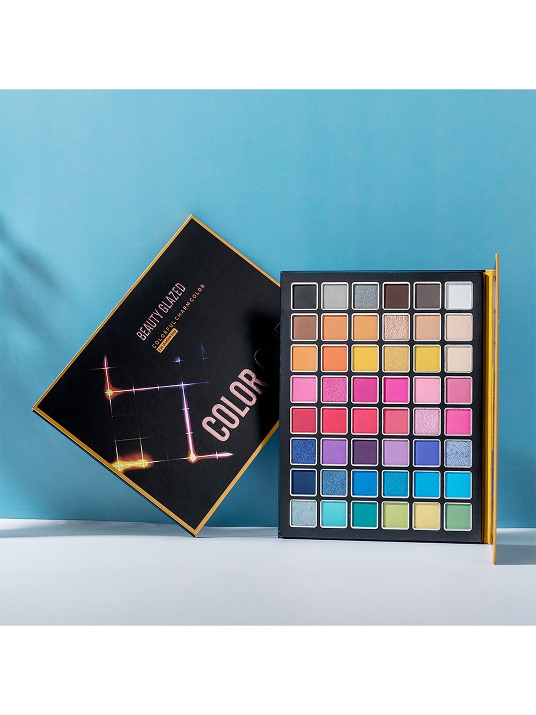 

BEAUTY GLAZED Colorful Charm Color 48 Color Eyeshadow Palette - Color Cube, Multi