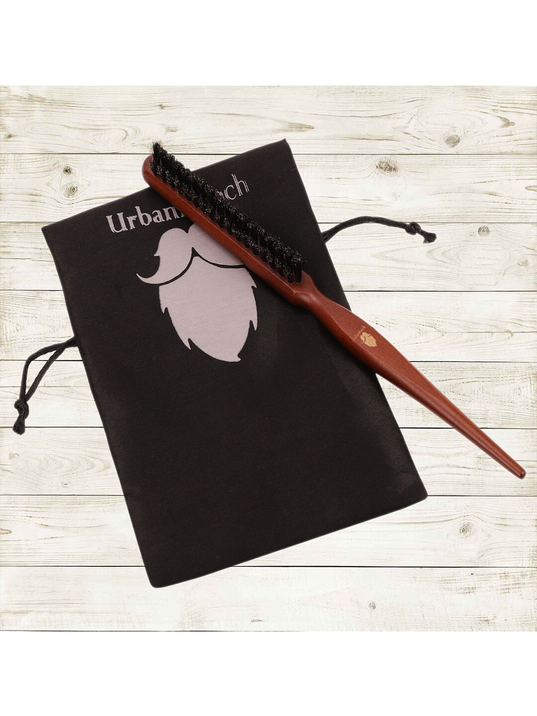 

UrbanMooch Hair Teasing Brush with Wooden Handle - Brown