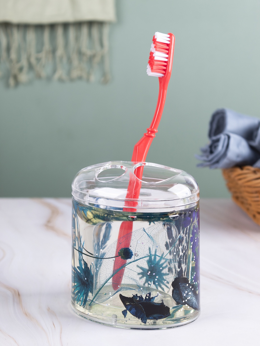

MARKET99 Blue Brush Holder